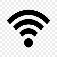 Wifi icon isolated white background vector