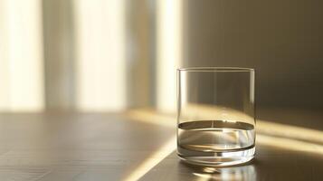 Glass half full or half empty photo