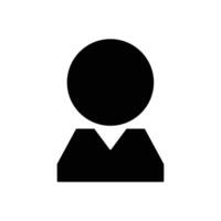 Simple businessman user icon. Profile. vector