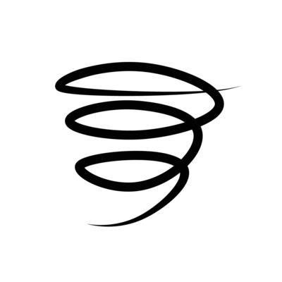 Simple tornado icon
