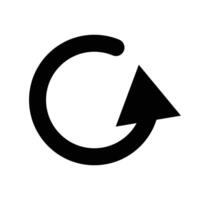 Repeat sign. Rotating arrow. vector