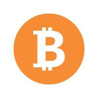 Bitcoin. A simple virtual currency. vector