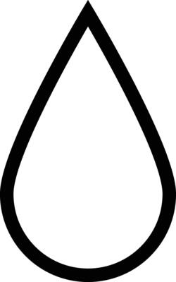 Black water drop icon