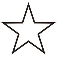 Simple flat design star icon vector