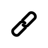 Link icon. Attached silhouette. vector