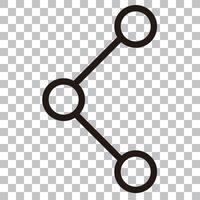 Simple sharing icon vector