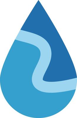 Water droplet with gradation