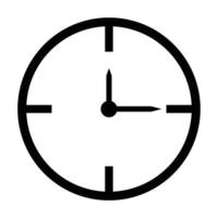 Simple clock icon. Time icon. vector