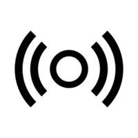 Simple radio wave icon vector