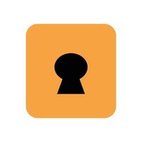 Safety and security icon. Keyhole. vector