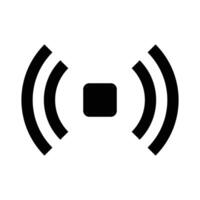 Radio waves icon vector