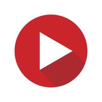 Modern play button icon. vector