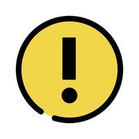 Cautions and warnings. Exclamation icon. vector