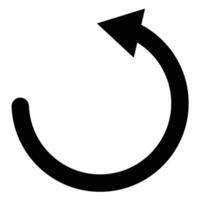 Rotating arrow icon. Refresh. vector
