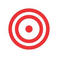 Red target icon. Dart target. vector