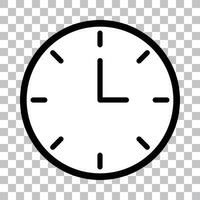 Clock icon. Simple time icon. vector