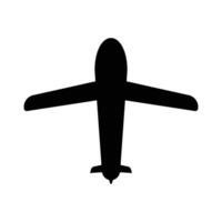 Airplane silhouette icon vector