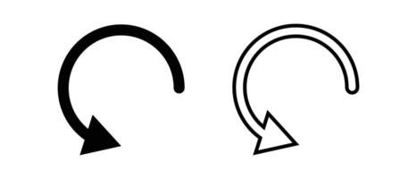 Refresh and reload. Recycling icons. vector