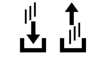 Download icon and upload icon vector