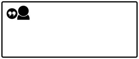 Quotation marks, user icons and frames. Quote field. vector