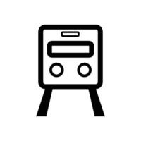 Train icon and rail icon. vector