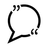 Speech balloon and double quotation icon. vector