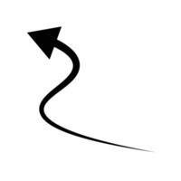 An ascending arrow icon. Increase and advance. vector