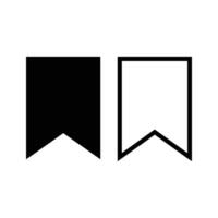 A set of icons for bookmarks. Favorite icon. vector