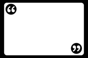 Double quotation marks and frames. Quote template wallpaper. vector