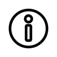 A simple information mark icon. Guide icon. vector
