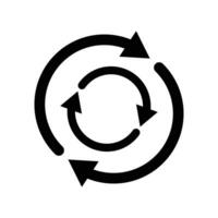 Double rotating arrow icon. vector
