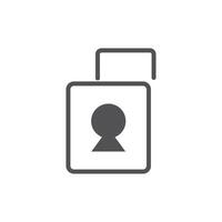Unlock icon. Simple security icon. vector