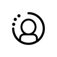 Modern profile icon. User and account icon. vector