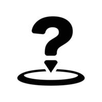Simple question mark icon. vector
