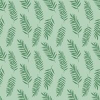 Seamless pattern with palm leaves. Background pattern with palm leaves. Designer wallpaper made of tropical leaves. Botanical texture design for prints, wall paintings and wallpapers. vector