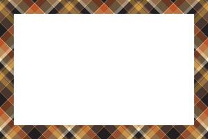 Vintage frame . Scottish border pattern retro style. Tartan plaid ornament. vector