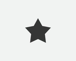 Star icon, shape. Abstract design spark sign. Black and white silhouette vector