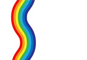 Rainbow illustration. Colorful abstract design. Color graphic symbol rain bow. vector