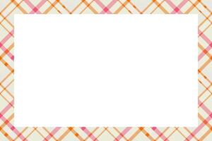 Vintage frame . Scottish border pattern retro style. Tartan plaid ornament. vector