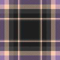 Plaid check pattern. Seamless fabric texture. Tartan textile print. vector