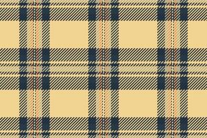 Direct pattern check texture, intense seamless background. Folklore fabric plaid tartan textile in dark and amber colors. vector