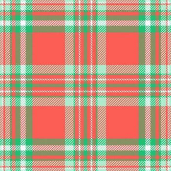 intrincado sin costura patrón, de buen tono textil cheque tartán. antiguo antecedentes textura tartán tela en rojo y menta colores. vector