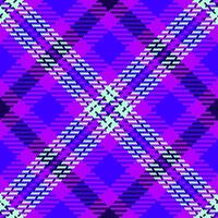 1950s pattern texture plaid, mother background check fabric. Nostalgic seamless textile tartan in bright and indigo colors. vector