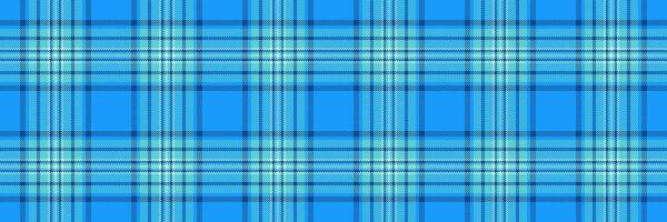 Apparel background seamless fabric, performance plaid textile pattern. Color check texture tartan in bright and cyan colors. vector