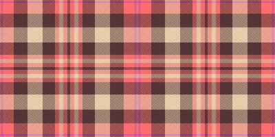 Fibre texture textile , top check background seamless. Korean fabric tartan pattern plaid in red and light colors. vector