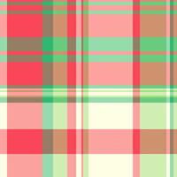Christmas ornament background seamless plaid, glen check textile. Shop texture tartan fabric pattern in red and orange colors. vector
