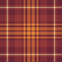 Mature check pattern , size tartan seamless plaid. King texture textile fabric background in red and orange colors. vector