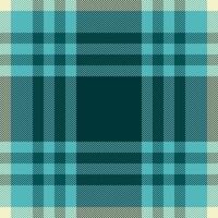 National pattern check, merry christmas seamless fabric tartan. Designer background textile plaid texture in cyan and dark colors. vector
