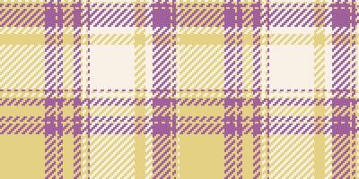 Revival texture check pattern, vivid plaid tartan seamless. Cosy background fabric textile in yellow and old lace colors. vector