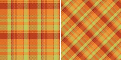 Plaid textile of texture tartan fabric with a seamless check background pattern. Set in christmas colors in stylish wrapping options for gifts. vector